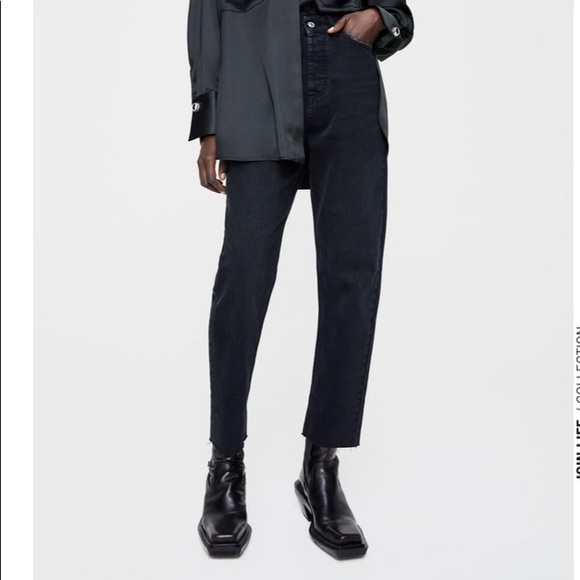 Zara NWT High rise cigarette jeans - Picture 1 of 6